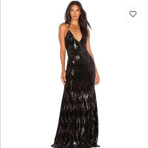 Jay Godfrey Major Gown, Black